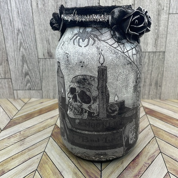 Hand Crafted Accents Halloween Decorated Jar Poshmark